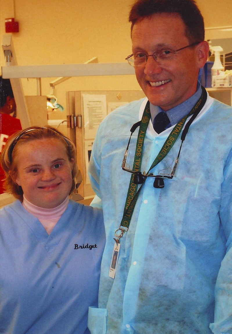 Bridget with Dad Dentist